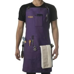 ASAYA‎ Professional Gardening Apron with Tool Pockets, Bottle Opener & Towel